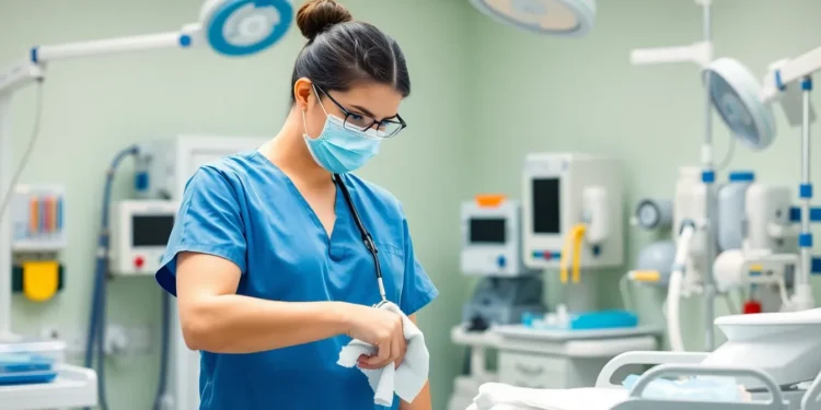 what sequence of events leads to an infection occurring within healthcare settings